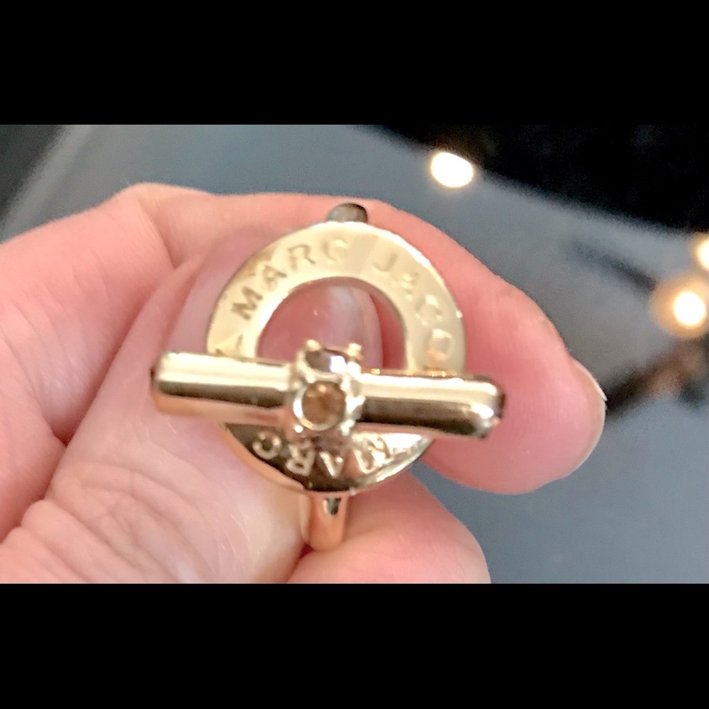 Marc by Marc Jacobs gold ring with embellishments.